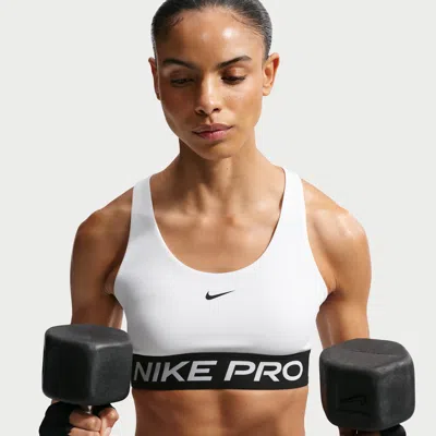 Nike Women's  Pro 365 Light-support Non-padded Sports Bra In White