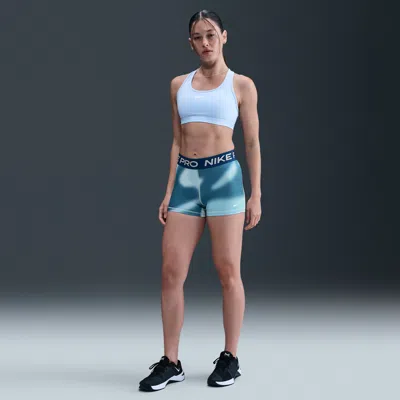 Nike Women's  Pro Dri-fit 3" Shorts In Blue