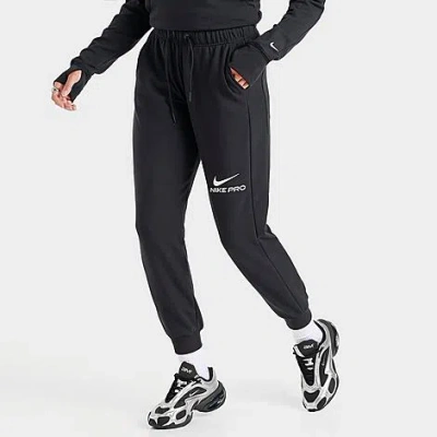Nike Women's Pro Dri-fit French Terry Jogger Pants In Black