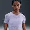 Nike Women's  Pro Dri-fit Short-sleeve Cropped Jacquard Top