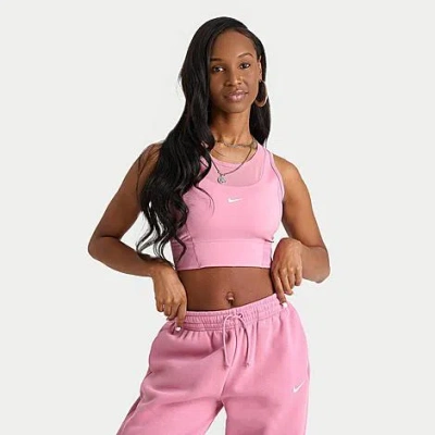Nike Women's Pro Dri-fit Tank Top In Elemental Pink/white