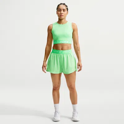 Nike Women's  Pro Dri-fit Mid-rise Brief-lined 3" Woven Shorts In Multi