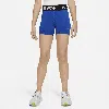 Nike Kids' Women's  Pro Girls' Shorts In Blue