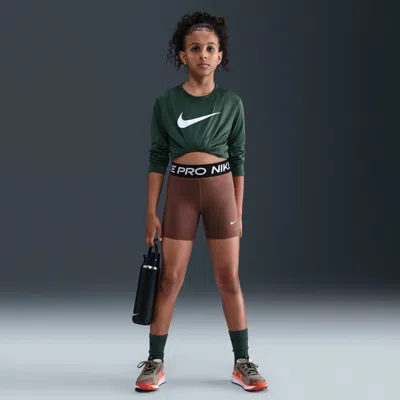 Nike Kids' Women's  Pro Girls' Shorts In Brown
