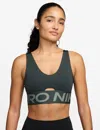 Nike Pro Indy Plunge Medium-support Padded Sports Bra In Green