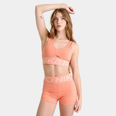 Nike Women's Pro Indy Plunge Sports Bra In Multi