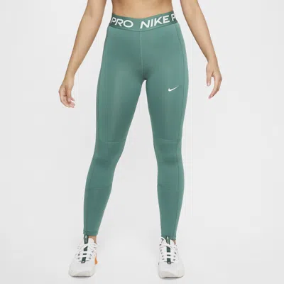 Nike Kids' Women's  Pro Leak Protection: Period Girls' Dri-fit Leggings In Green