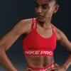 Nike Women's  Pro Light-support Padded Sports Bra In Red