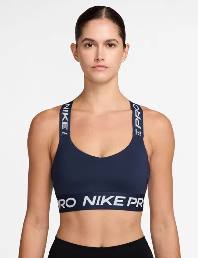 Nike Women's Pro Light-support Sports Bra In Blue