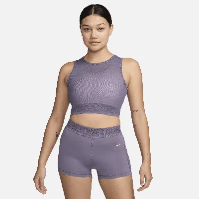 Nike Women's  Pro Mesh Tank Top In Daybreak/ White