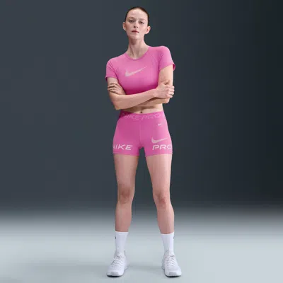 Nike Women's  Pro Mid-rise 3" Biker Shorts