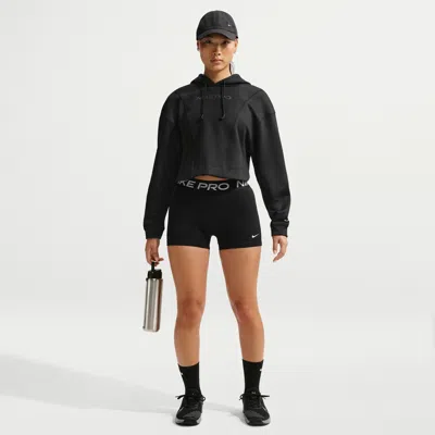 Nike Women's  Pro Mid-rise 3" Biker Shorts In Black