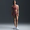 Nike Women's  Pro Mid-rise 3" Mesh-paneled Shorts In Pink