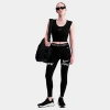 Nike Women's  Pro Mid-rise 7/8 Mesh-panel Graphic Leggings In Black