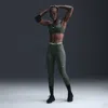 Nike Women's  Pro Mid-rise Mesh-paneled Leggings In Green