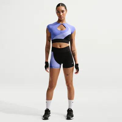 Nike Women's  Pro Sculpt High-waisted 3" Biker Shorts In Black