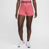 Nike Women's  Pro Sculpt High-waisted 3" Biker Shorts In Pink