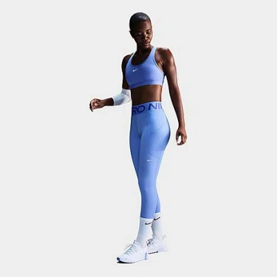 Nike Women's  Pro Sculpt High-waisted 7/8 Leggings With Pockets In Blue