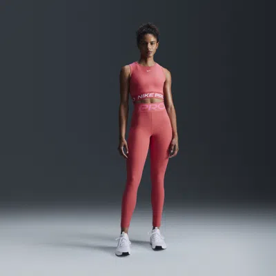 Nike Women's  Pro Sculpt High-waisted 7/8 Leggings With Pockets In Pink