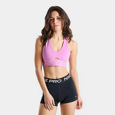 Nike Women's Pro Sculpt Medium-support Padded Sports Bra In Pink