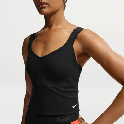 Nike Women's  Pro Sculpt Medium-support Padded Sports Bra Tank Top In Black