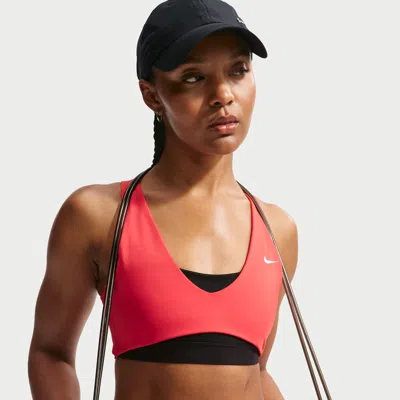 Nike Women's  Pro Sculpt Medium-support Sports Bra In Red