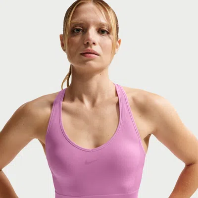 Nike Women's  Pro Seamless Dri-fit Cropped Tank Top In Purple