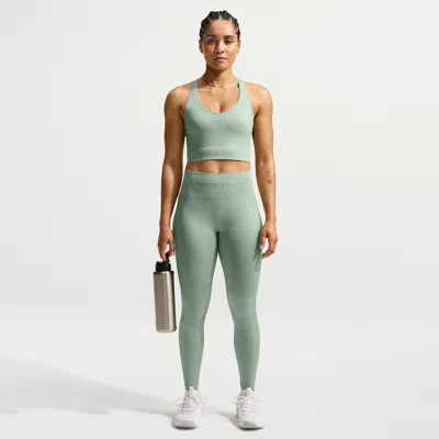 Nike Women's  Pro Seamless High-waisted 7/8 Leggings In Green