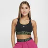 Nike Women's  Pro Swoosh Girls' Sports Bra In Black