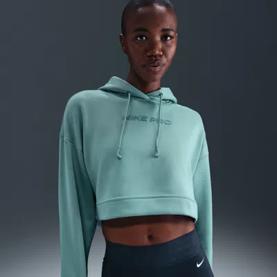 Nike Women's  Pro Therma-fit Fleece Hoodie In Green