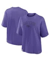Nike Purple Baltimore Ravens Glory Arch Boxy T-shirt In Purple