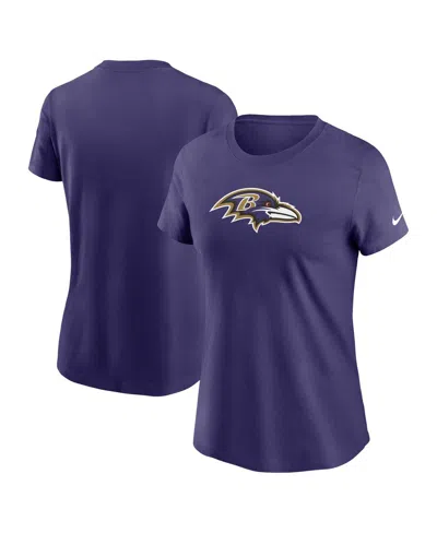 Nike Women's Purple Baltimore Ravens Primary Logo T-shirt