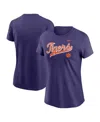 Nike Purple Clemson Tigers Local Script T-shirt In Blue