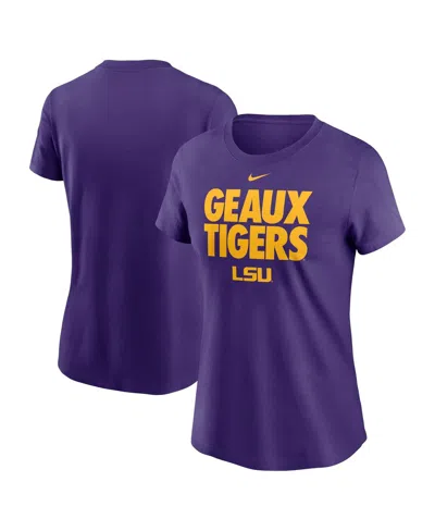 Nike Purple Lsu Tigers Local Ultimate Chant T-shirt