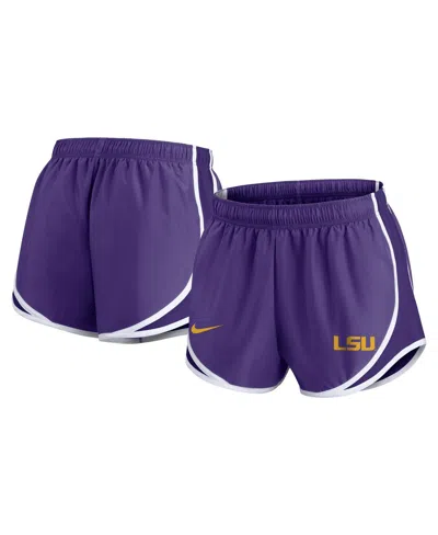 Nike Women's Purple Lsu Tigers Primetime Tempo Performance Shorts