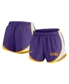 Nike Women's Purple Lsu Tigers Spring Break Tempo Performance Shorts In Purple