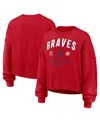 Nike Atlanta Braves  Women's Mlb Pullover Crew In Red
