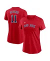 Nike Women's Red Boston Red Sox Fuse Name Number T-shirt In Red