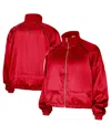 Nike Women's Red Chicago Bulls Courtside Retro Fly Raglan Full-zip Jacket In Red
