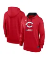 Nike Women's Red Cincinnati Reds Authentic Collection Performance Pullover Hoodie In Red