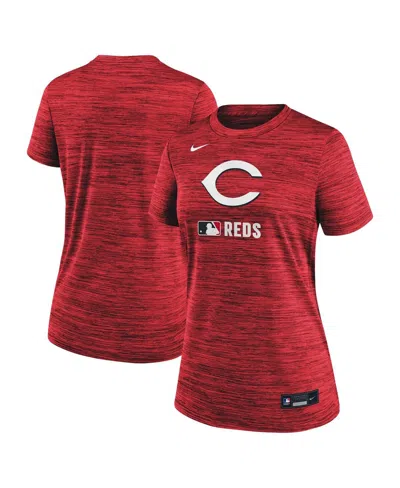Nike Women's Red Cincinnati Reds Authentic Collection Velocity Performance T-shirt