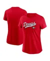 Nike Georgia Athletic Prep Arch Local Script  Women's College T-shirt In Red