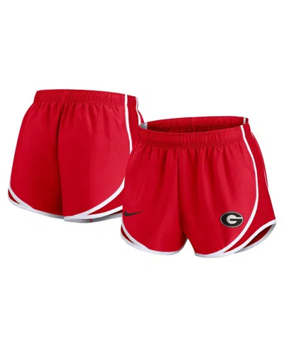 Nike Women's Red Georgia Bulldogs Primetime Tempo Performance Shorts