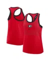 Nike Scarlet Ohio State Buckeyes Primetime Tri-blend Racerback Tank Top In Red
