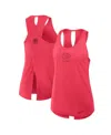 Nike Red Kansas City Chiefs Glory Crisscross Performance Tank Top In Pink