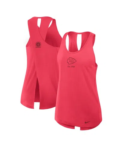 NIKE WOMEN'S RED KANSAS CITY CHIEFS GLORY CRISSCROSS PERFORMANCE TANK TOP