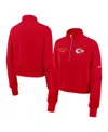 Nike Red Kansas City Chiefs Primetime Phoenix Half-zip Sweatshirt In Red