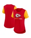 Nike Women's Red Kansas City Chiefs Terrace Swift Tri-blend Performance T-shirt In Red
