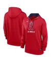 Nike Women's Red Los Angeles Angels Authentic Collection Performance Pullover Hoodie In Red