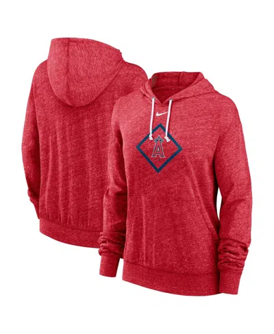 Nike Women's Red Los Angeles Angels Diamond Icon Gym Vintage Lightweight Hooded Top